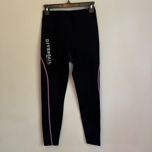 Dive & Sail Womens 1.5mm Neoprene Wetsuit Pants Black Pink Scuba Surf Size M